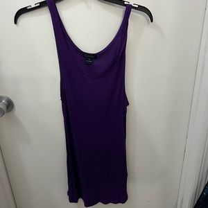 Super long purple Tank top
